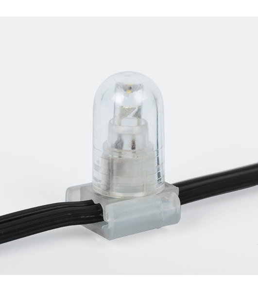 Гирлянда Neon-night LED Clip Light 12V шаг 150 мм, цвет диодов теплый белый, Flashing (белый)
