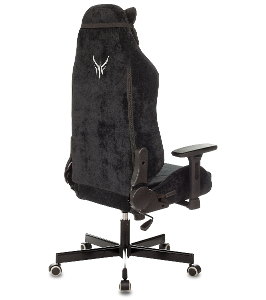 Кресло игровое Бюрократ Knight N1 Fabric черный Light-20, с подголов. крестовина металл