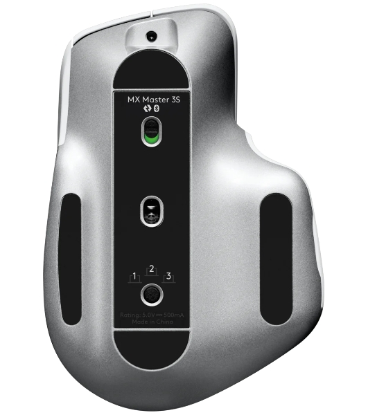 Мышь беспроводная Logitech MX Master 3s светло-серый, 8000 dpi, радиоканал, Bluetooth, USB, кнопки - 7
