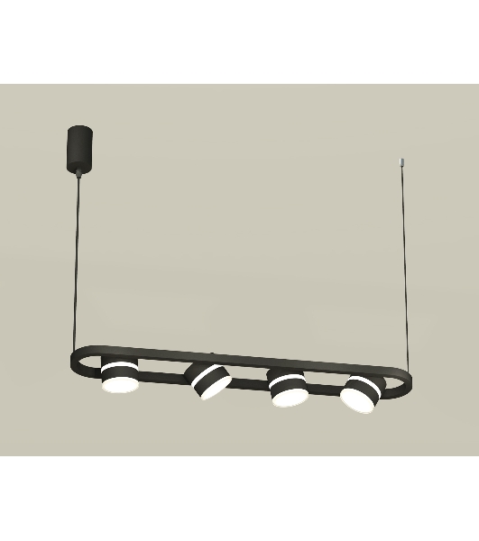 Светильник Ambrella light XB9164152/4 SBK/FR черный песок/белый матовый GX53 (C9164, N8445)