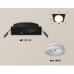 Комплект встраиваемого светильника Ambrella light XC7632044 SBK/FR черный песок/белый матовый MR16 GU5.3 (C7632, N7165), фото 1