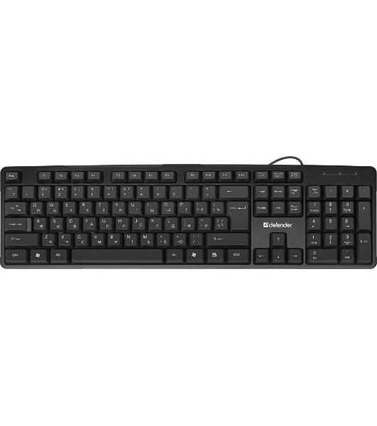 Клавиатура проводная Defender Next HB-440 RU, USB, черный