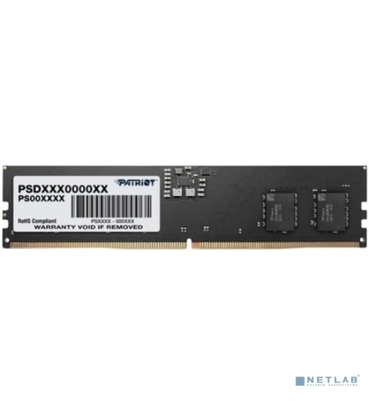 Оперативная память Patriot Signature, DDR5, 8GB (1x8 GB), 4800 MHz, CL40, DIMM