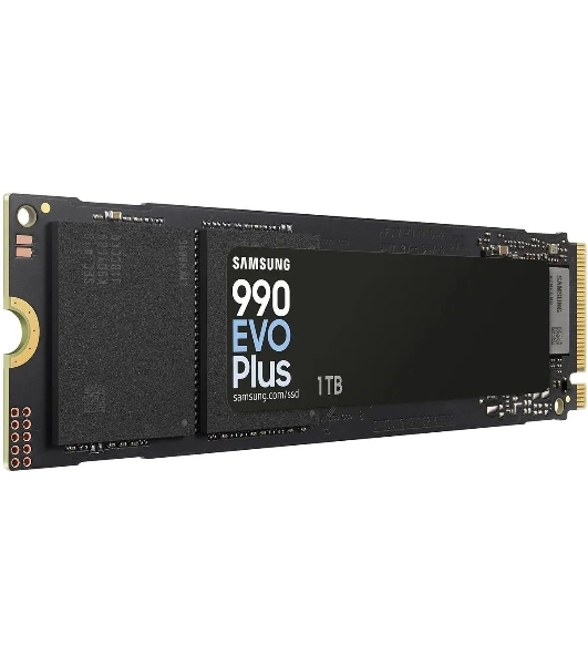 Накопитель SSD Samsung 990 EVO Plus, 1024 Gb, M.2 2280, PCIe 4.0 x4, NVMe, R/W 7150/6300