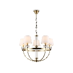 Люстра Ambrella light LH71251/5 BS/WH латунь/белый E14/5 max 40W D700*990, фото5