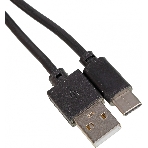 Кабель USB (m)-USB Type-C (m) 2м черный, фото 1