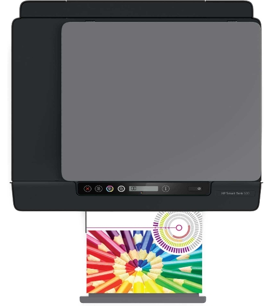 МФУ струйное HP Smart Tank 500 (4SR29A), A4, цветной, печ. до 22 стр/мин. (ч/б) до 16 стр/мин. (цвет), скан. до 8 стр/мин. (ч/б) 4 стр/мин. (цвет), 1200x1200dpi, USB