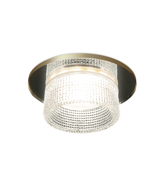 Светильник Ambrella light TN350 CH/CL хром/прозрачный GU5.3+3W (LED WHITE) D95*45