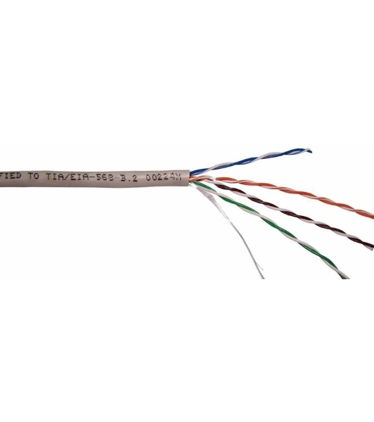 Кабель информационный Lanmaster TWT-5EUTP2-LSZH кат.5е U/UTP не экранированный 2X2X24AWG LSZH внутренний 305м белый	