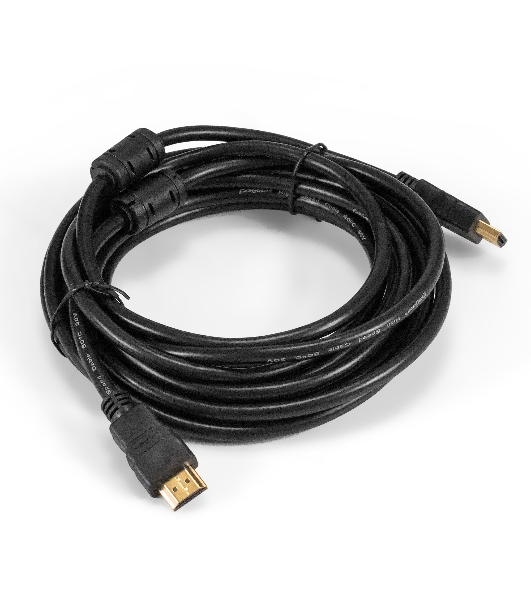 Кабель HDMI ExeGate EX-CC-HDMI-5.0F (19M/19M, 5м, v1.4b, ферритовые кольца, позолоченные контакты)