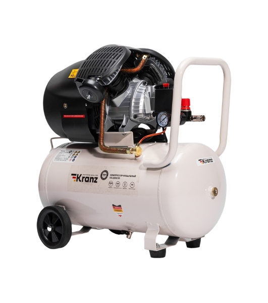 Компрессор воздушный Kranz KR-2200/50, 2200Вт, 400 л/мин, 50л