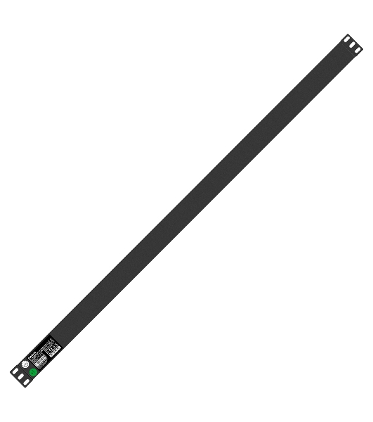 Вертикальный блок розеток с автоматом защиты ExeGate ServerPro PDU-V213 Al-10C1310S-EU2-1P (19', 1U, Алюминий, 10 IEC 320 C13, 10 Schuko, кабель с евровилкой VDE-250V-16A-3*1.5mm2, медь, 1.8 метра, автомат защиты, черный, RTL)