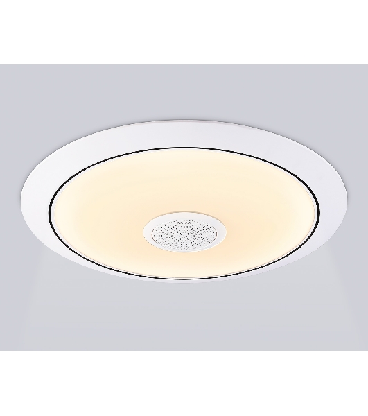 Музыкальный светодиодный светильник Ambrella light FZ720 WH белый IP20 52W 3000-6500K+RGB Music 450*65 (ПДУ ИК)