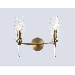 Настенный светильник Ambrella light LH55206/2 BS/CL латунь/прозрачный E14*2 max 40W 330*170*280, фото10