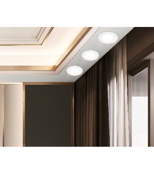 Встраиваемый точечный светильник Ambrella light TN102815 WH белый GU5.3 D80*28