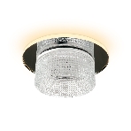 Светильник Ambrella light TN350 CH/CL хром/прозрачный GU5.3+3W (LED WHITE) D95*45, фото5