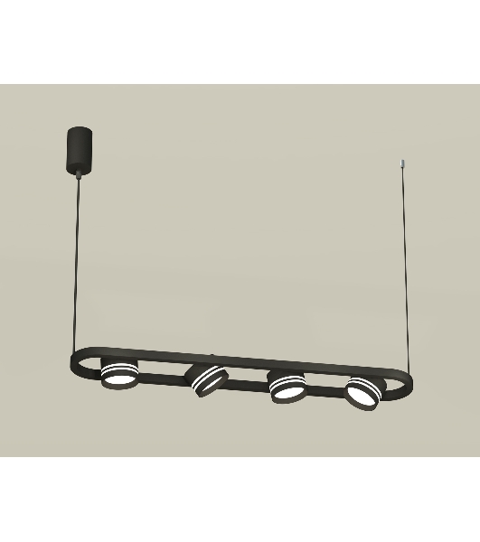 Светильник Ambrella light XB9164153/4 SBK/FR черный песок/белый матовый GX53 (C9164, N8478)
