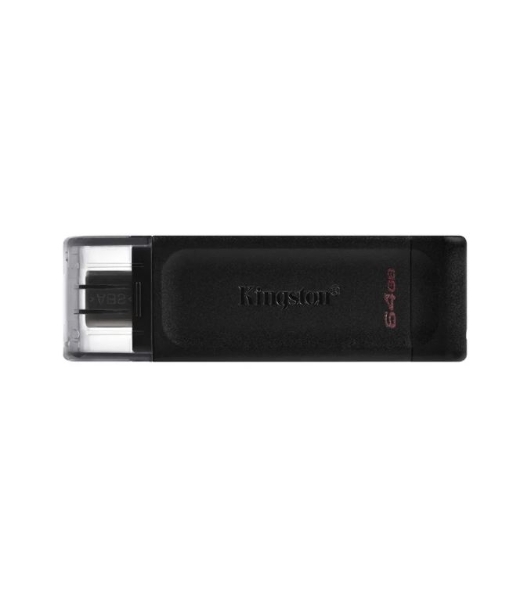 Флешка USB Kingston DataTraveler DT70 (DT70/64Gb), 64Gb, USB Type-C 3.2, R/W 70/45, черный