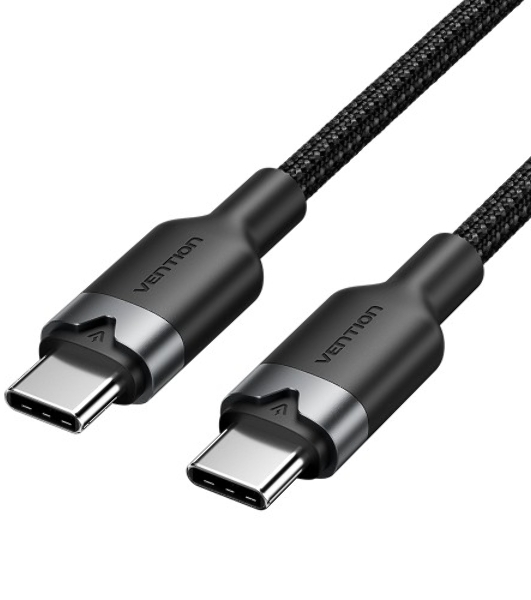 Кабель Vention USB 2.0 CM/CM - 1м. черный 3А PD60W
