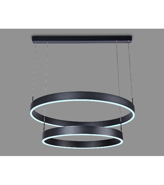Светильник Ambrella light FA6618/2 BK черный 119W D600/800*750 (ПДУ РАДИО 2.4G)