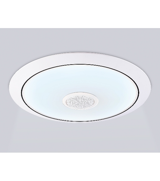 Музыкальный светодиодный светильник Ambrella light FZ720 WH белый IP20 52W 3000-6500K+RGB Music 450*65 (ПДУ ИК)