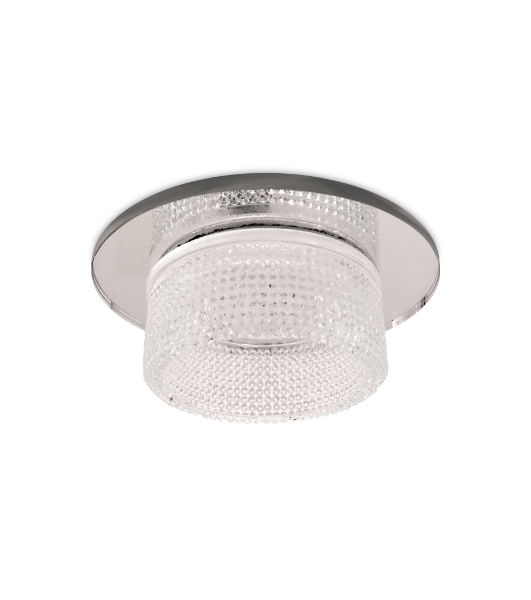 Светильник Ambrella light TN350 CH/CL хром/прозрачный GU5.3+3W (LED WHITE) D95*45