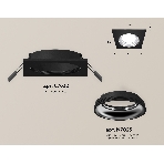Комплект встраиваемого светильника Ambrella light XC7632061 SBK/PSL черный песок/серебро полированное MR16 GU5.3 (C7632, N7023), фото 1