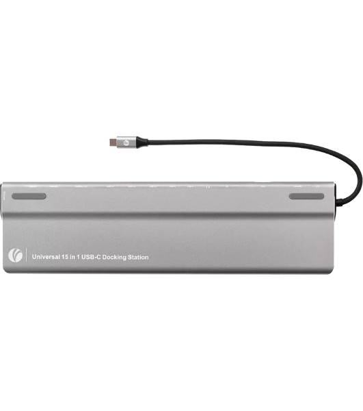 Адаптер VCOM TypeC -->3*USB3.0+2*USB2.0+VGA+RJ45+SD+TF+AUD+HDMI+DP+2*USB3.1 Data+PD