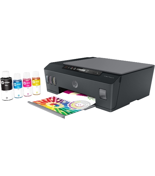 МФУ струйное HP Smart Tank 500 (4SR29A), A4, цветной, печ. до 22 стр/мин. (ч/б) до 16 стр/мин. (цвет), скан. до 8 стр/мин. (ч/б) 4 стр/мин. (цвет), 1200x1200dpi, USB