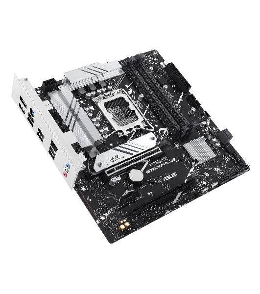 Материнская плата ASUS PRIME B760M-PLUS, LGA 1700, Intel B760, 4xDDR5, 4xSATA, 2xM.2, 1xPCIe 4.0 x4, 1xPCIe x1, 1xDP, 1xHDMI, 1x 2.5Gb LAN, 2xUSB-A 3.2 Gen 2, 4xUSB-A 2.0, 3x3.5 мм, 7.1, mATX