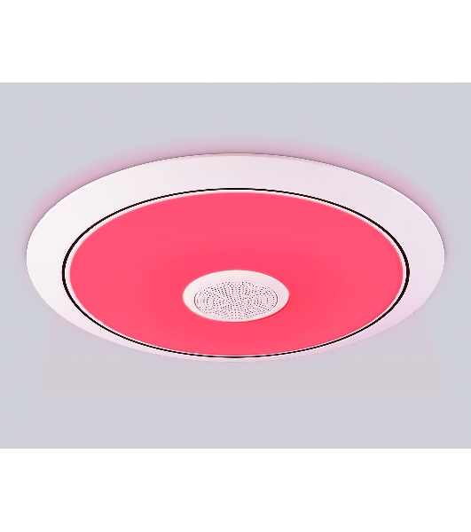 Музыкальный светодиодный светильник Ambrella light FZ720 WH белый IP20 52W 3000-6500K+RGB Music 450*65 (ПДУ ИК)
