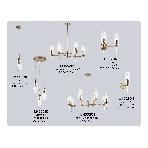 Настенный светильник Ambrella light LH55206/2 BS/CL латунь/прозрачный E14*2 max 40W 330*170*280, фото8