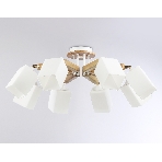 Светильник Ambrella light TR9522/8 WH/GD/FR белый/золото/белый матовый E27*8 max 40W D790*260, фото 1
