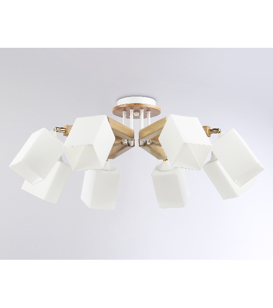 Светильник Ambrella light TR9522/8 WH/GD/FR белый/золото/белый матовый E27*8 max 40W D790*260