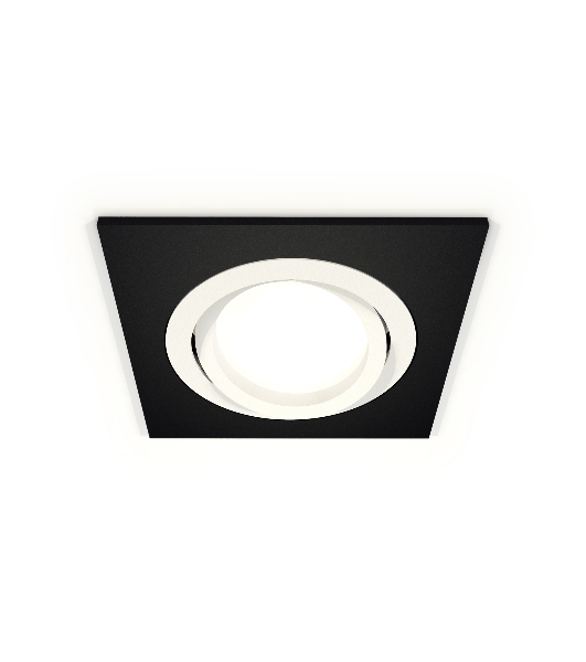 Комплект встраиваемого поворотного светильника Ambrella light XC7632080 SBK/SWH черный песок/белый песок MR16 GU5.3 (C7632, N7001)