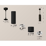 Светильник Ambrella Light XP7402040 SBK/PSL черный песок/серебро полированное MR16 GU5.3 (A2311, C7456, A2070, C7402, N7003), фото 1