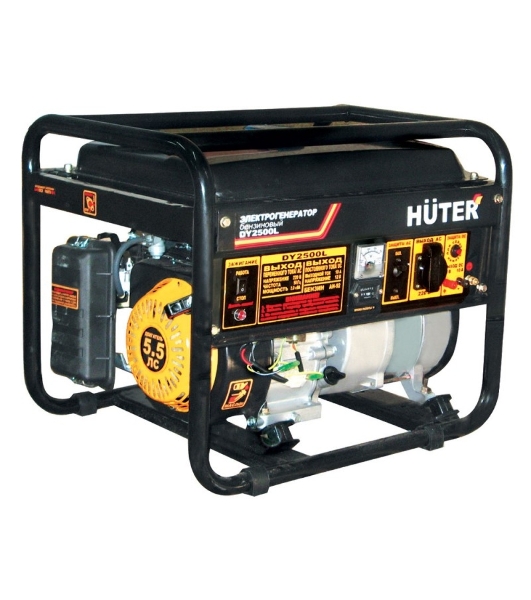 Электрогенератор бензиновый Huter DY2500L, 2.2 кВт, 66 дБ, 38.3 кг