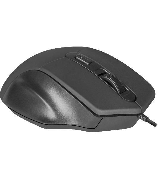 Мышь проводная Defender Datum MB-347 черный, 1600 dpi, USB, кнопки - 4