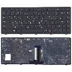 Клавиатура для ноутбука Lenovo Flex 14 G400s черная с рамкой, фото4
