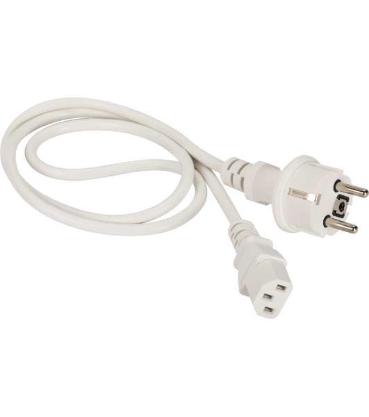 Шнур питания Lanmaster LAN-PP13/SH-1.5-WH C13-Schuko проводник.:3x0.75мм2 1.5м 220В 10А белый