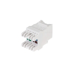 Модуль Keystone Rexant Jack RJ-45(8P8C), UTP, CAT 6, тип 180 градусов, с пылезащитной шторкой, белый PRO, фото3