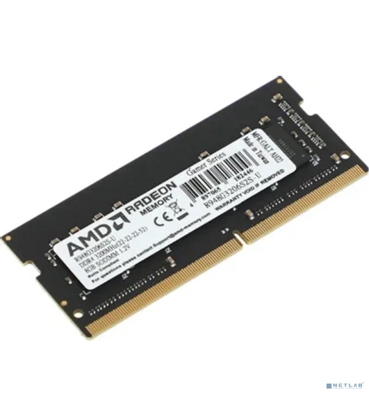 Оперативная память AMD Radeon R9, DDR4, 8GB (1x8GB), 3200MHz, CL22, SO-DIMM