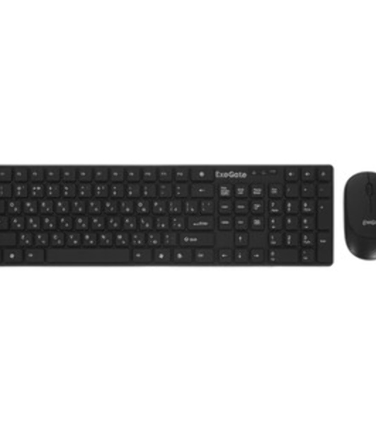 Комплект клавиатура+мышь ExeGate Professional Standard Combo MK260 беспроводной, USB, 1200 DPI, чёрный