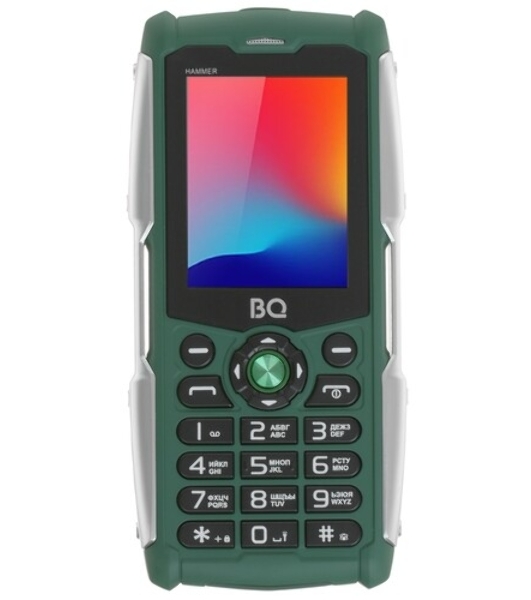 Мобильный телефон BQ 2449 Hammer зеленый