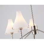 Люстра Ambrella light LH57123/5 SN/FR никель/белый матовый E14/5 max 40W D650*590, фото7