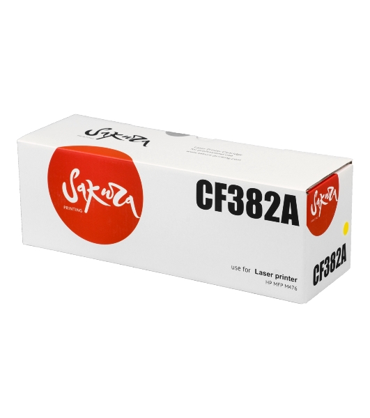 Картридж Sakura CF382A для HP MFP M476, желтый, 2700 к.