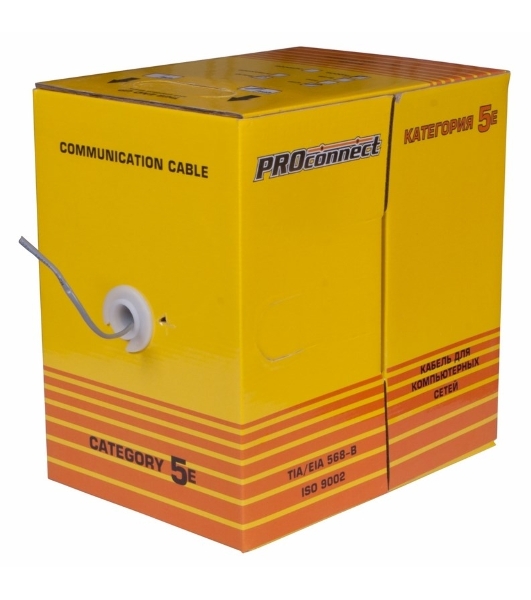 Кабель PROconnect Кабель UTP cat.5e 2 пары (305м) 0.51 мм