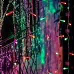 Гирлянда Neon-night 'Светодиодный Дождь' 2х2м, свечение с динамикой, прозрачный провод, 230 В, диоды RGB, 200 LED, фото 1