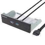 Панель CMU3-20 с двумя портами USB 3.0 в слот 5.25 компьютерного корпуса, фото2