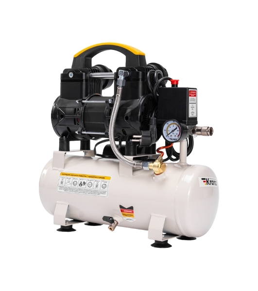 Компрессор воздушный Kranz KR-850/10, 850Вт, 140 л/мин, 10л
